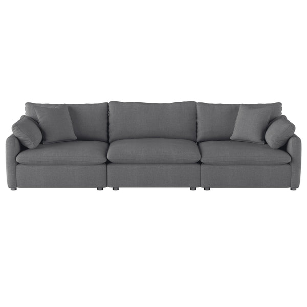 Homelegance Howerton Stationary Fabric Sofa 9544GY-3* IMAGE 1