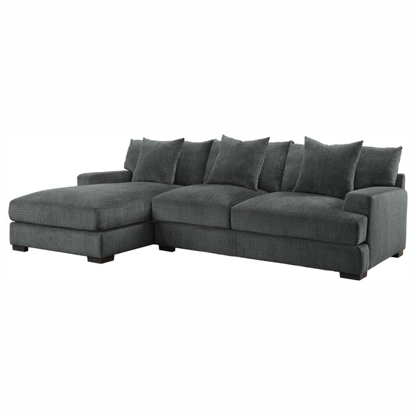 Homelegance Worchester Fabric 2 pc Sectional 9857DG*2LC2R IMAGE 1