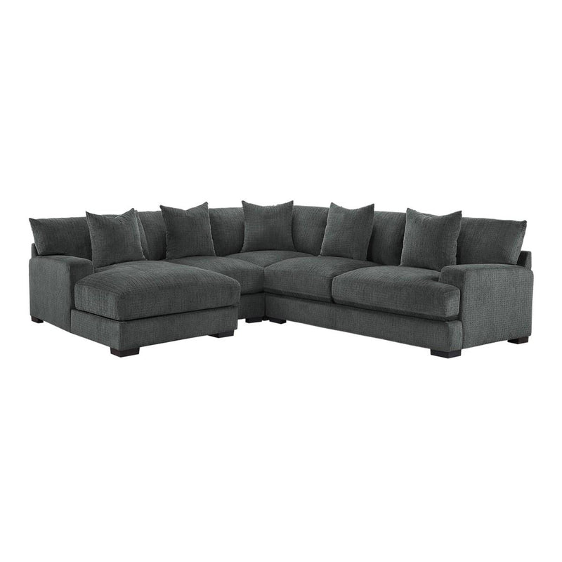 Homelegance Worchester Fabric 4 pc Sectional 9857DG*4LC2R IMAGE 1