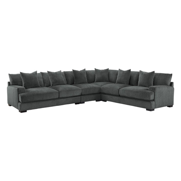 Homelegance Worchester Fabric 4 pc Sectional 9857DG*42L2R IMAGE 1