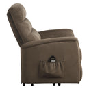 Homelegance Miralina Fabric Lift Chair with Heat and Massage 9868BRW-1LT IMAGE 3