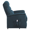 Homelegance Miralina Fabric Lift Chair with Heat and Massage 9868BUE-1LT IMAGE 3