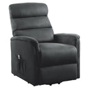 Homelegance Miralina Fabric Lift Chair with Heat and Massage 9868GRY-1LT IMAGE 2