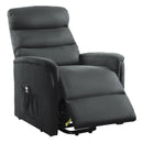 Homelegance Miralina Fabric Lift Chair with Heat and Massage 9868GRY-1LT IMAGE 4