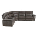 Homelegance Maroni Power Reclining Leather Match 6 pc Sectional 8259RFDB*6SCPWH IMAGE 2