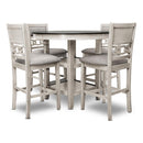 Homelegance 5 pc Counter Height Dinette SH1155WHT-36 IMAGE 2