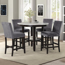 New Classic Furniture Round Celeste Counter Height Dining Table with Marble Top D400-12 IMAGE 7