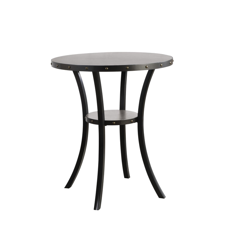 New Classic Furniture Round Crispin Pub Height Dining Table D162G-BT-GRY IMAGE 1