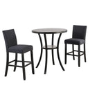 New Classic Furniture Round Crispin Pub Height Dining Table D162G-BT-GRY IMAGE 5