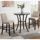 New Classic Furniture Round Crispin Pub Height Dining Table D162G-BT-GRY IMAGE 6