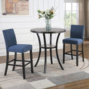 New Classic Furniture Round Crispin Pub Height Dining Table D162G-BT-GRY IMAGE 7