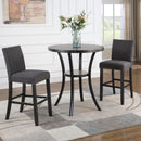 New Classic Furniture Round Crispin Pub Height Dining Table D162G-BT-GRY IMAGE 8