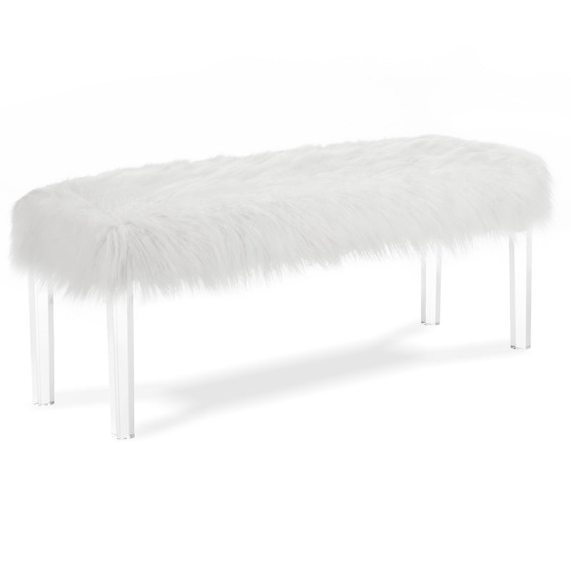 New Classic Furniture Marilyn Bench SB010-25-WHT IMAGE 2