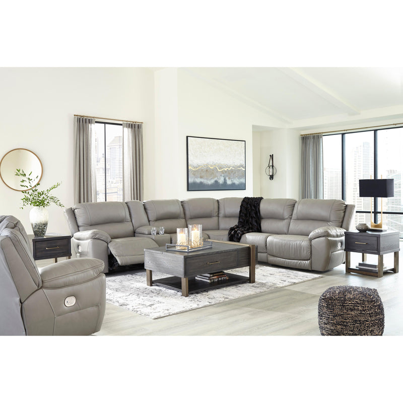 Signature Design by Ashley Dunleith Power Leather Match Recliner with Wall Recline U7160582 IMAGE 10
