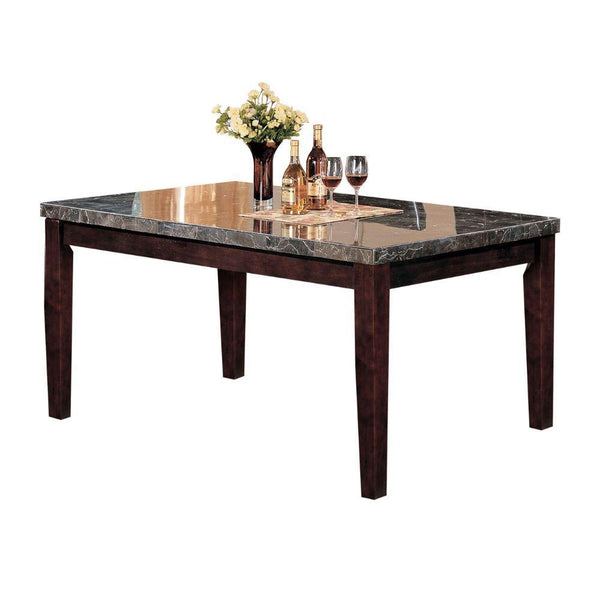 Acme Furniture Danville Dining Table with Marble Top 07058B IMAGE 1