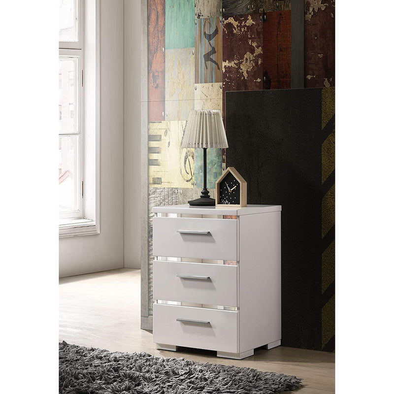 Acme Furniture Magnar 3-Drawer Nightstand 97050 IMAGE 6
