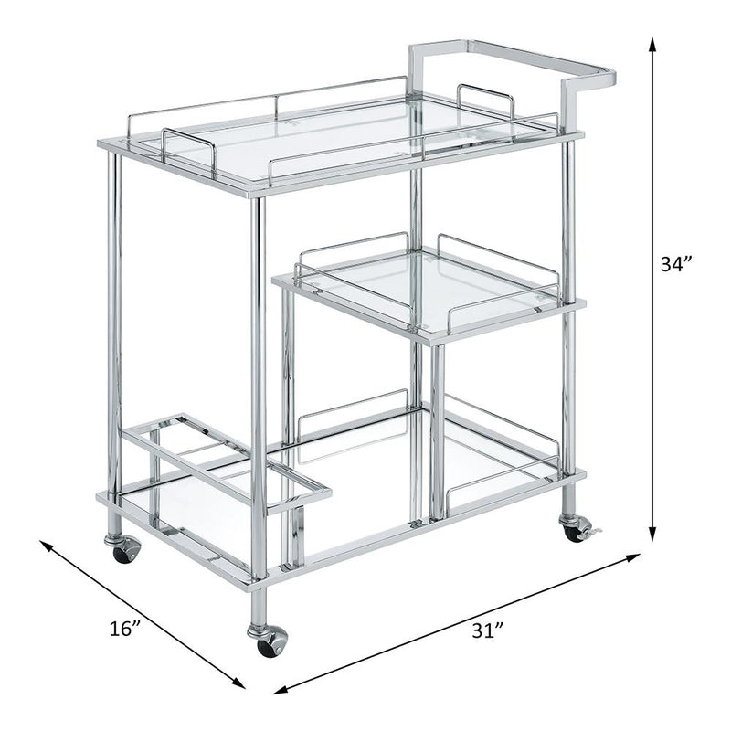 Acme Furniture Splinter 98215 Serving Cart IMAGE 5