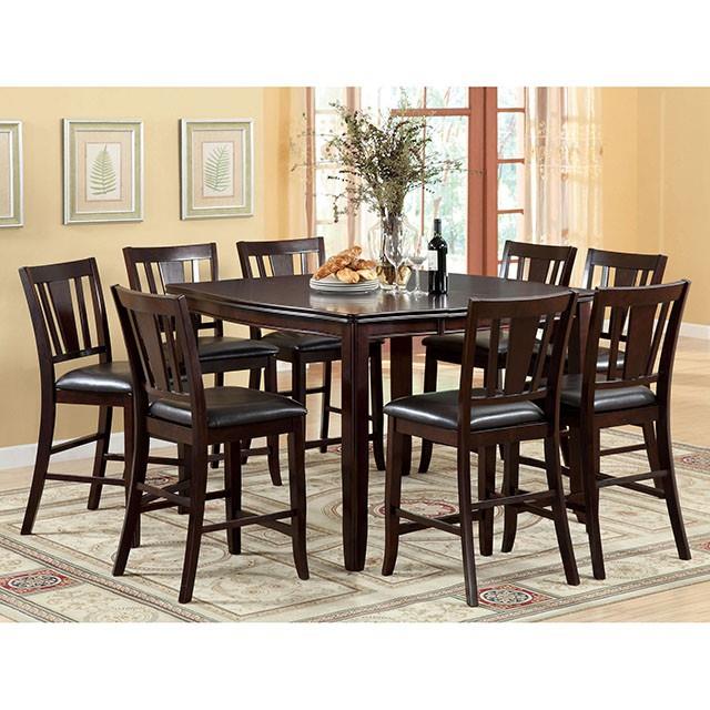 Furniture of America Square Edgewood Dining Table CM3336PT IMAGE 2