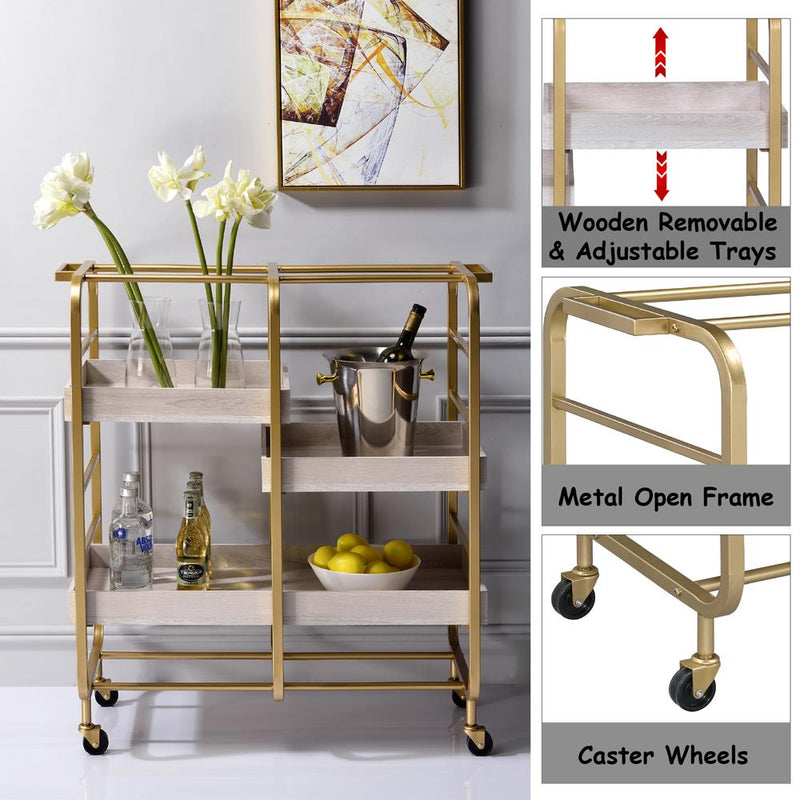 Acme Furniture Vorrik 98412 Serving Cart IMAGE 5