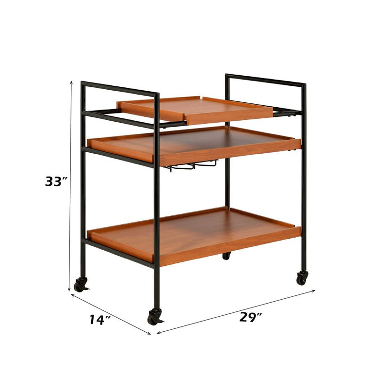 Acme Furniture Oaken 98675 Serving Cart IMAGE 4