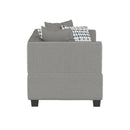 Homelegance Jayne Stationary Fabric Loveseat 9357GY-2* IMAGE 3