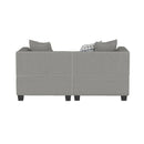Homelegance Jayne Stationary Fabric Loveseat 9357GY-2* IMAGE 4