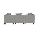Homelegance Jayne Stationary Fabric Sofa 9357GY-3* IMAGE 3
