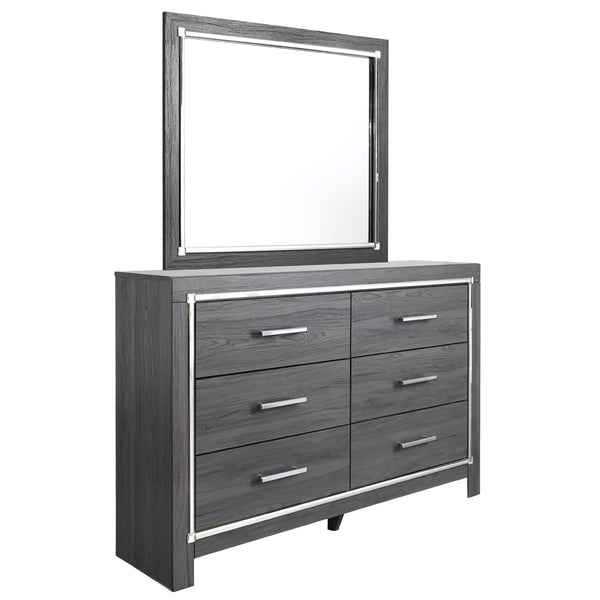 Signature Design by Ashley Lodanna 6-Drawer Dresser with Mirror B214-31/B214-36 IMAGE 1