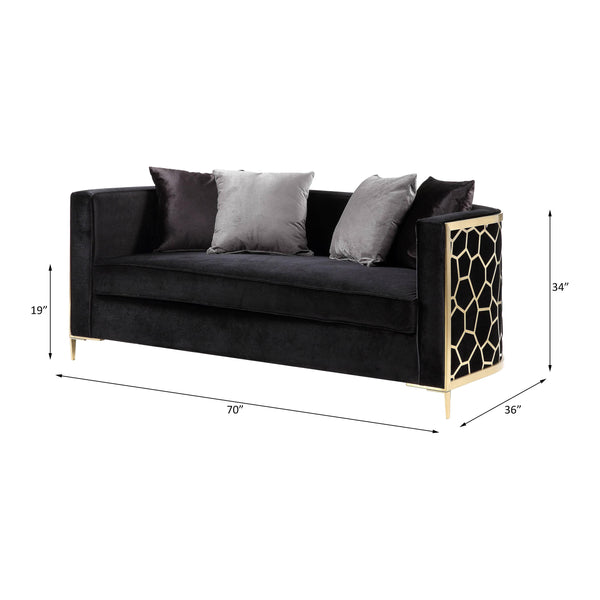 Acme Furniture Fergal Stationary Fabric Loveseat 55666 IMAGE 1