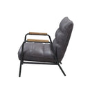 Acme Furniture Nignu Stationary Leather Look Accent Chair 59950 IMAGE 3