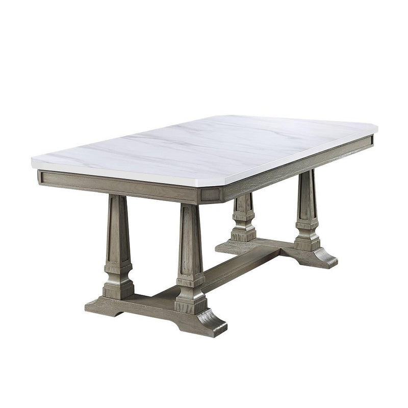 Acme Furniture Zumala Dining Table with Trestle Base 73260 IMAGE 2
