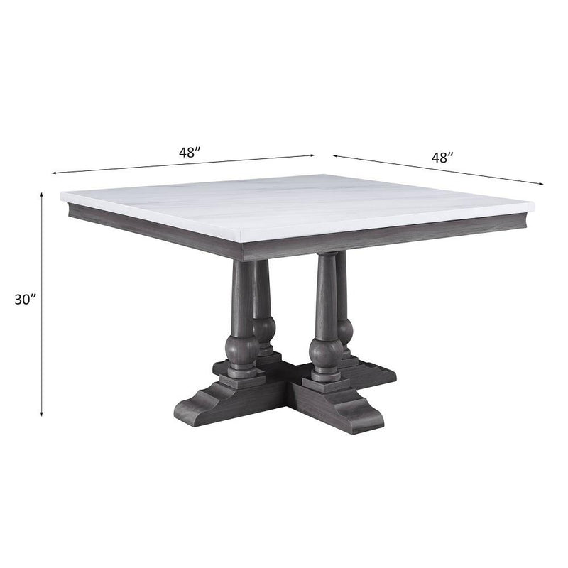 Acme Furniture Yabeina 73270 Square Dining Table IMAGE 5