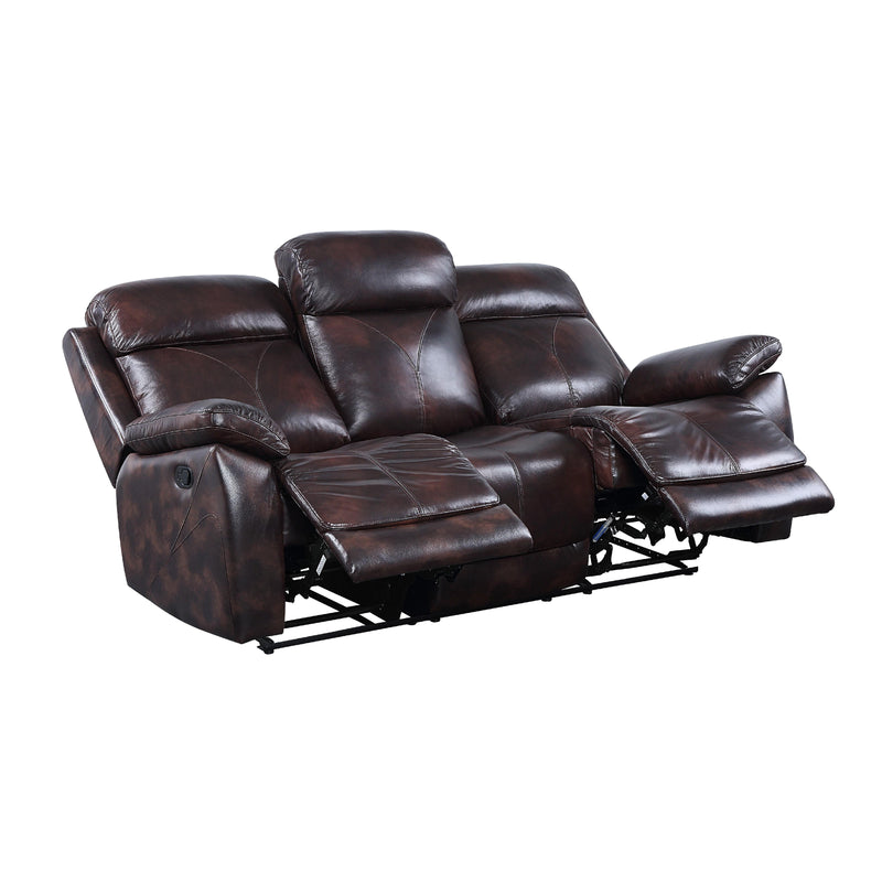 Acme Furniture Perfiel Reclining Leather Sofa LV00066 IMAGE 6