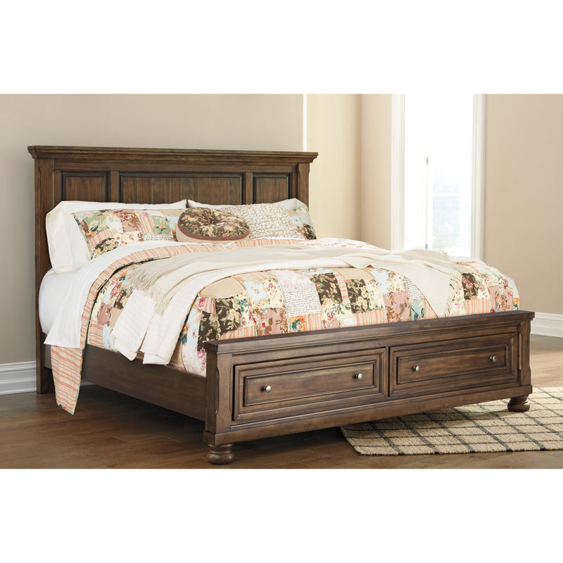 Signature Design by Ashley Flynnter B719B13 Queen Panel Bed with 2 Storage Drawers IMAGE 2