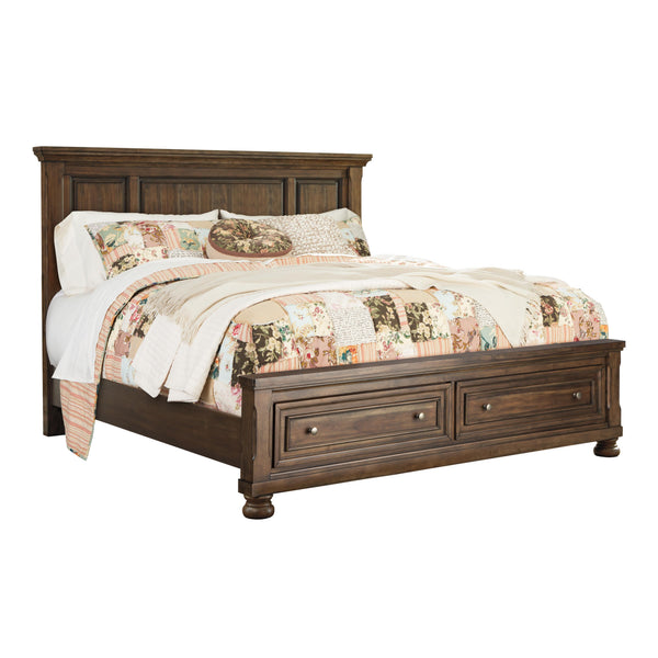 Signature Design by Ashley Flynnter B719B14 King Panel Bed with 2 Storage Drawers IMAGE 1