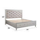 Acme Furniture Sliverfluff BD00240CK CK Bed with LED & Storages IMAGE 8