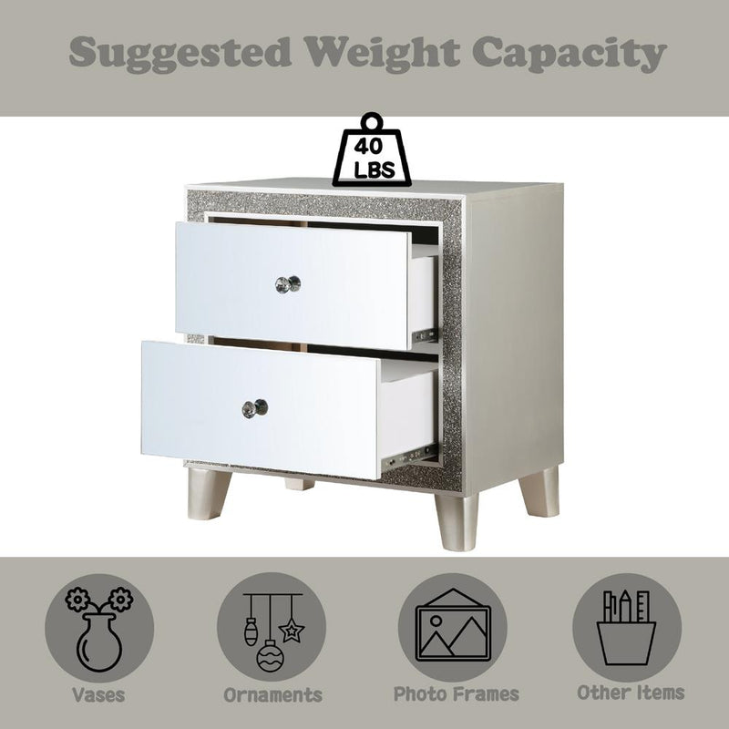 Acme Furniture Sliverfluff BD00243 Nightstand IMAGE 8