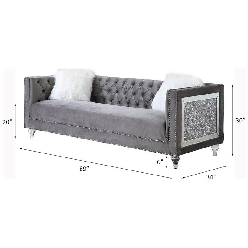 Acme Furniture Heibero II LV00330 Sofa with 2 Pillows IMAGE 8