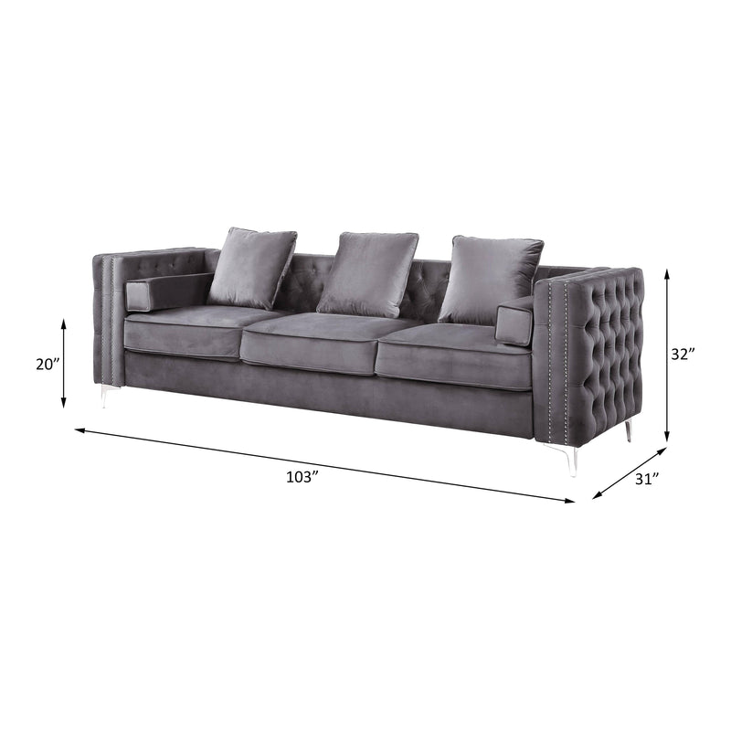 Acme Furniture Bovasis LV00368 Sofa with 5 Pillows IMAGE 7