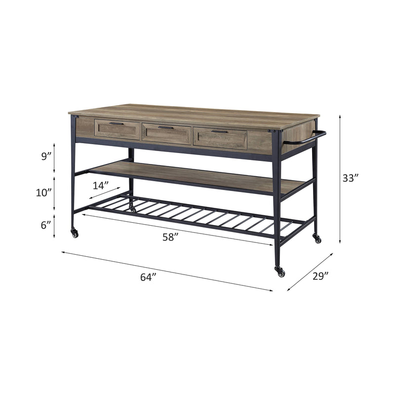 Acme Furniture Macaria AC00402 Kitchen Island IMAGE 6