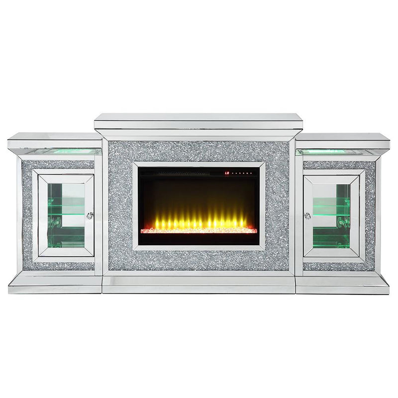 Acme Furniture Noralie AC00522 Fireplace with LED IMAGE 7