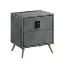 Acme Furniture Doris 2-Drawer Nightstand BD00556 IMAGE 2