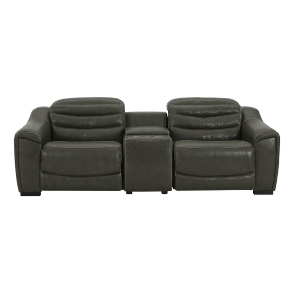 Signature Design by Ashley Center Line Power Reclining Leather Look 3 pc Sectional U6340458/U6340457/U6340462 IMAGE 1