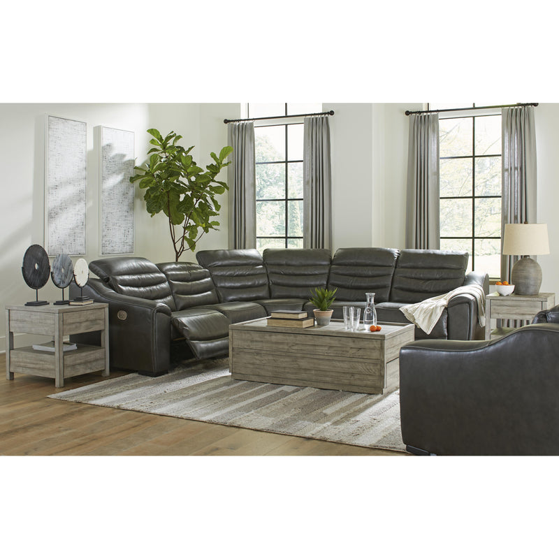  Signature Design by Ashley Center Line U63404S3 5 pc Power Reclining Sectional IMAGE 7