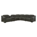  Signature Design by Ashley Center Line U63404S4 6 pc Power Reclining Sectional IMAGE 1