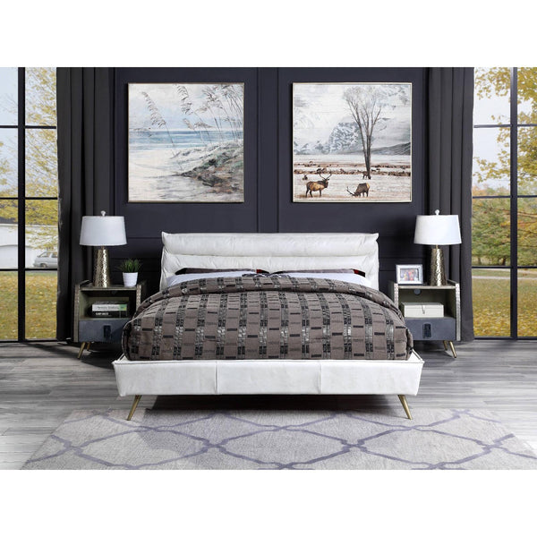 Acme Furniture Doris King Upholstered Panel Bed BD00564EK IMAGE 1