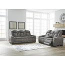  Signature Design by Ashley Next-Gen DuraPella 2200418 Power Reclining Loveseat with Console and Adjustable Headrest IMAGE 10