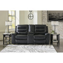  Signature Design by Ashley Warlin 6110518 Power Reclining Loveseat with Console and Adjustable Headrest IMAGE 6