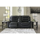  Signature Design by Ashley Warlin 6110518 Power Reclining Loveseat with Console and Adjustable Headrest IMAGE 7
