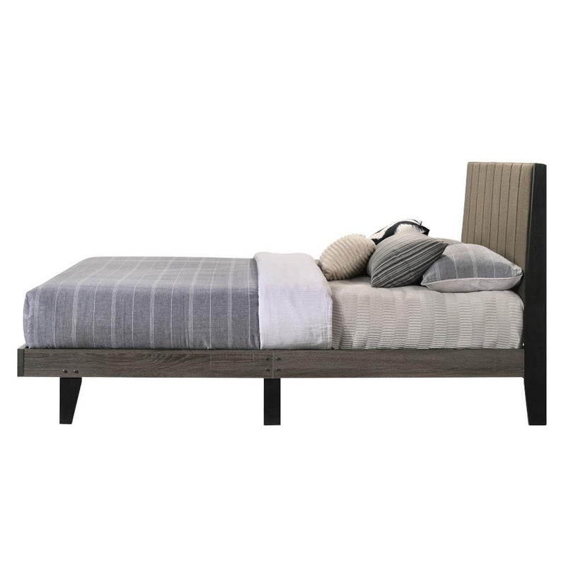 Acme Furniture Valdemar Queen Upholstered Panel Bed BD00571Q IMAGE 4